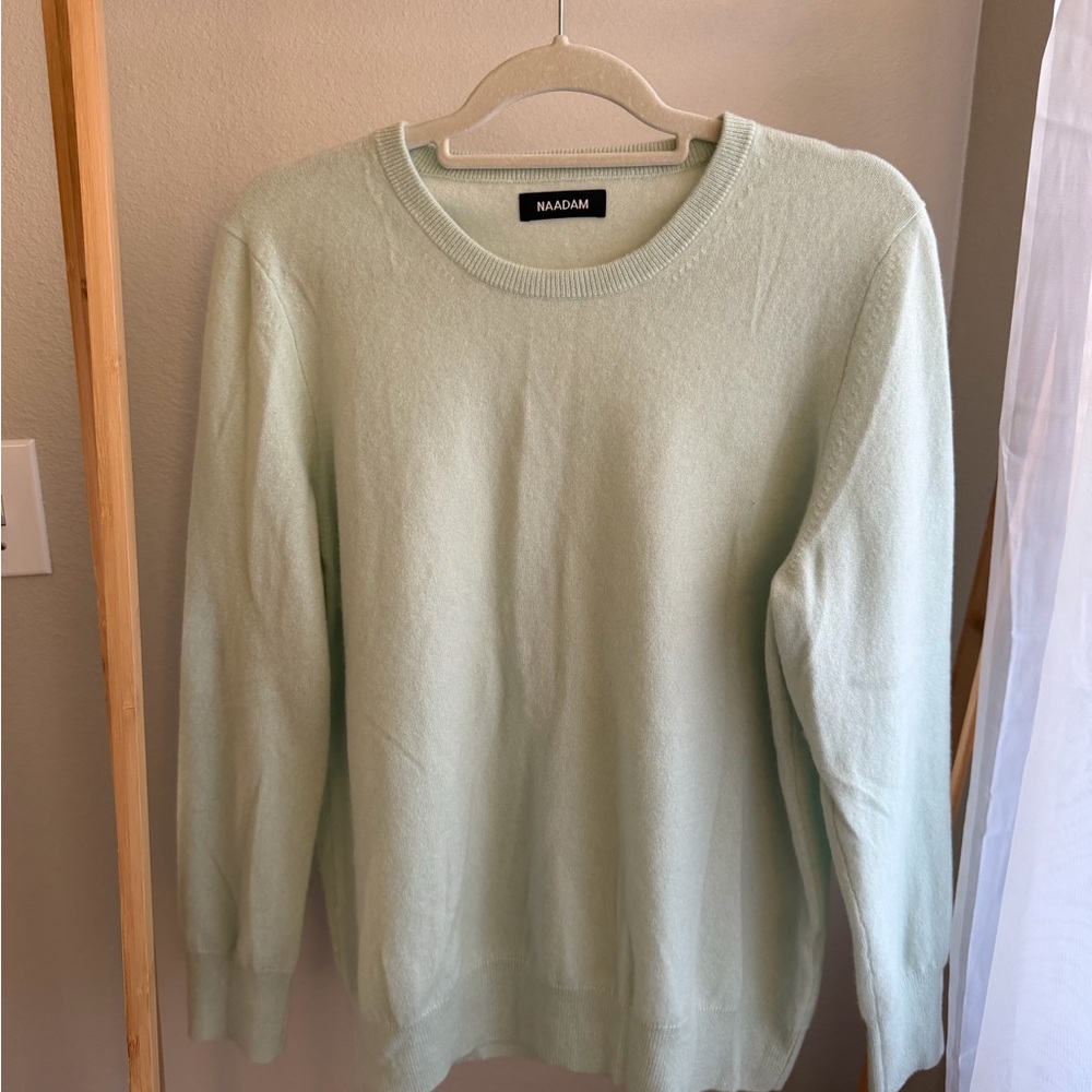 NAADAM Mint Green Cashmere Knitwear